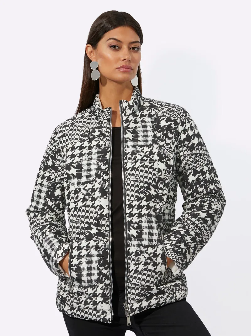 Witt Wendejacke, Ecru-schwarz-bedruckt, – Produktbild 3 von 3