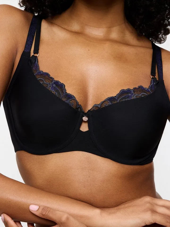 Triumph Triumph Bügel-BH Wild Gardenia Florale mit zarter Spitze und ergonomischem Komfort-Bügel, Schwarz, – Produktbild 4 von 5