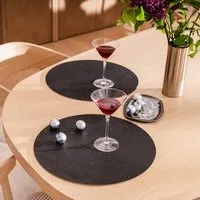 Clarissakork Clarissakork Tischset rund, Anthrazit (schwarz), – Produktbild 1 von 1