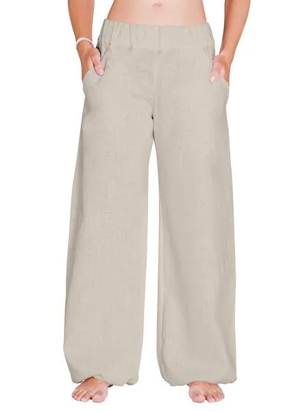 SCHAZAD Leinenhose DELIGHT von SCHAZAD, Beige, – Produktbild 3 von 4