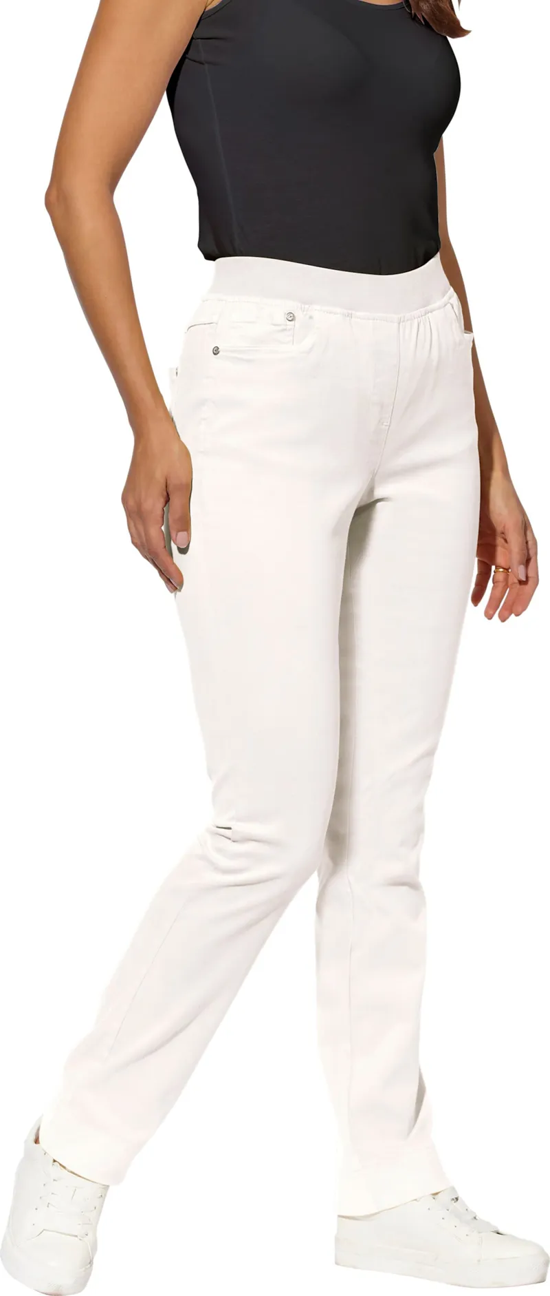 Witt Schlupfjeans weiß, Weiß, – Produktbild 3 von 3