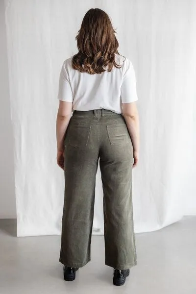 Jyoti - Fair Works Jyoti - Fair Works Bio-Baumwollcord Hose Tushar, Pistazie, – Produktbild 3 von 4
