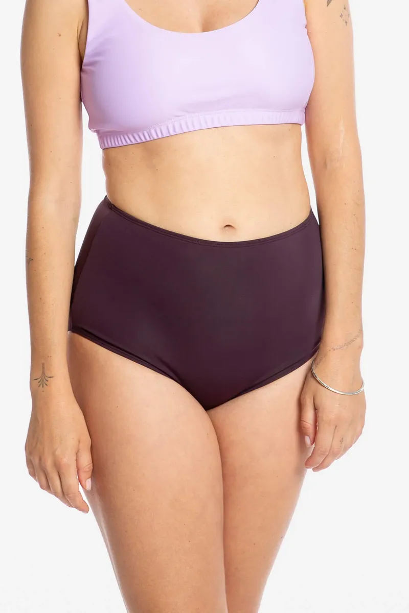 MATONA MATONA Damen vegan Bikiniunterteil Aubergine, Dunkelviolett, – Produktbild 2 von 2