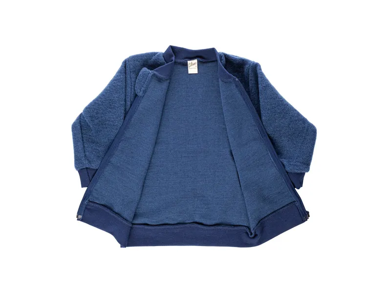 Lilano Lilano Baby und Kinder Jacke Wollfrottee marine Gr.74/80, Blau, – Produktbild 2 von 2