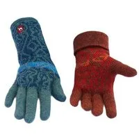 Apu Kuntur Apu Kuntur Finger Handschuhe CHIMU Baby Alpaka, Rot, – Produktbild 1 von 1