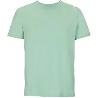 Sol's Sol's Unisex Bio Baumwolle in Umstellung T-Shirt Rundhals 27 verschiedene Farben, Frozen (grün), – Produktbild 4 von 4