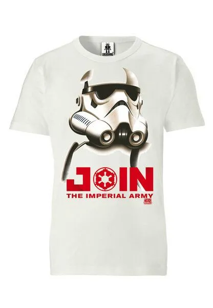LOGOSH!RT LOGOSH!RT - Star Wars - Stormtrooper - T-Shirt - 100% Organic Cotton, Weiss, – Produktbild 1 von 4
