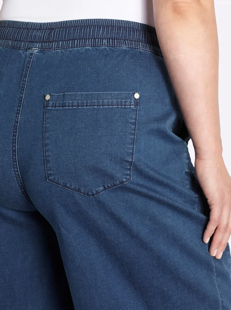 sheego Schlupfjeans, Blue-stone-washed, – Produktbild 2 von 2