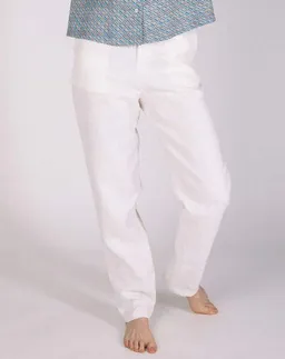 Aatise Aatise Karottenhose aus 100% Leinen mit halbhoher Taille Zigarette – Produktbild 1 von 1