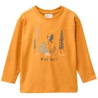 People Wear Organic People Wear Organic Langarmshirt mit Aufdruck, Orange, – Produktbild 1 von 1