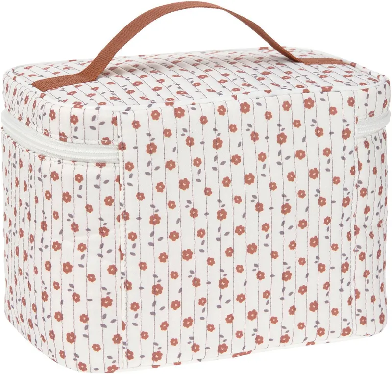 Lässig Lässig Wickeltasche Flowers White, Wickeltisch Organizer, PETA-approved vegan, Weiß, – Produktbild 1 von 5