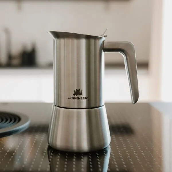 GROENENBERG GROENENBERG Edelstahl Espressokocher 6 Tassen (300 ml) | Induktion geeignet – Produktbild 2 von 4