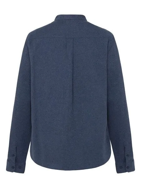 KnowledgeCotton Apparel KnowledgeCotton Apparel Flanell-Hemd Arch Regular, Vintage indigo, – Produktbild 2 von 3