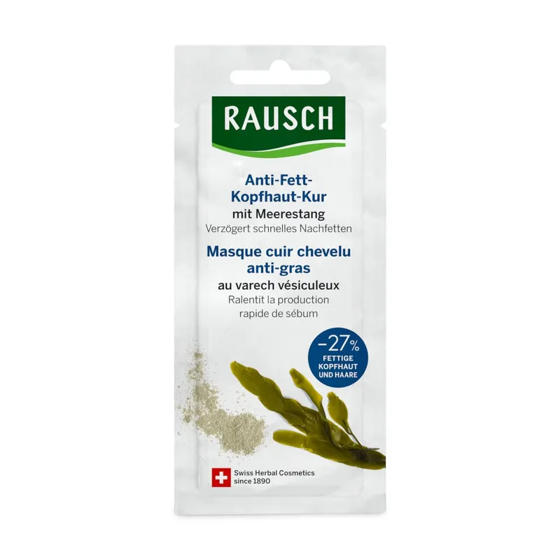 Rausch (Deutschland Rausch (Deutschland RAUSCH Einzelbeutel Anti-Fett-Kopfhaut-Kur mit Meerestang 15 ml 20X15 ml Beutel – Produktbild 1 von 1