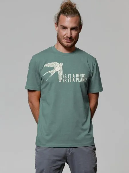 watapparel watapparel T-Shirt Unisex Is it a bird, Green bay, – Produktbild 1 von 3
