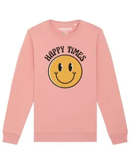 watapparel watapparel Sweatshirt Unisex Happy times smiley emoji – Produktbild 1 von 1
