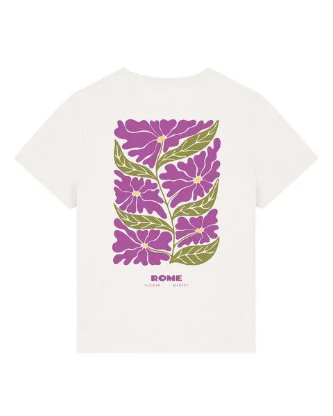 watapparel watapparel T-Shirt Frauen Rome Flora, Off white, – Produktbild 4 von 4