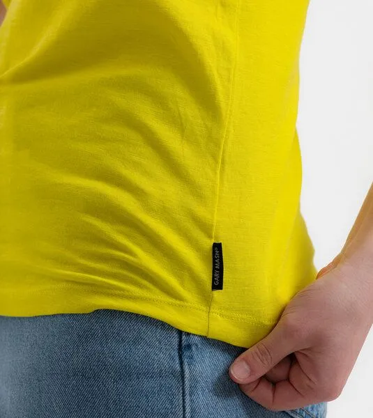 Gary Mash GARY MASH Tanktop Alex aus Biobaumwolle, Gelbgrün, – Produktbild 3 von 4