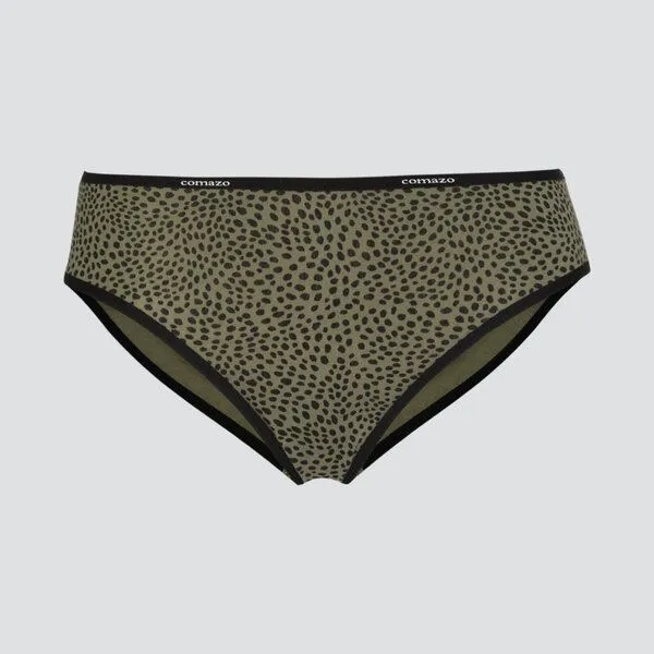 comazo|earth comazo|earth Fairtrade Jazz-Pants | GOTS zertifiziert, Olive bedruckt, – Produktbild 3 von 4