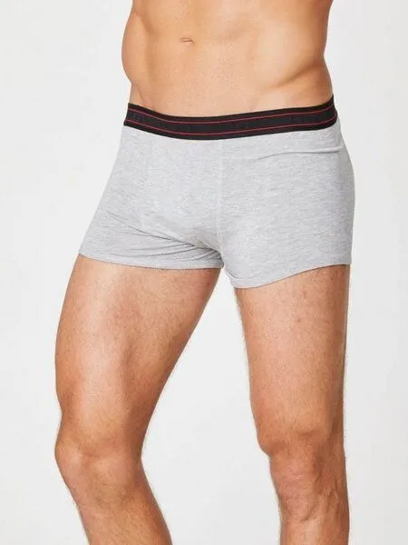 Thought Thought Arthur Plain Bambus Boxers, Grey marle, – Produktbild 5 von 6