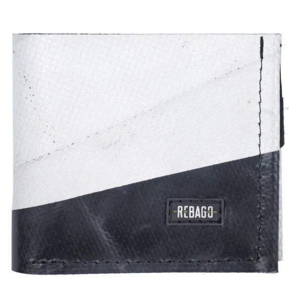 Rebago Rebago Portemonnaie Wallet Tarp Man, Schwarz-weiss, – Produktbild 1 von 3