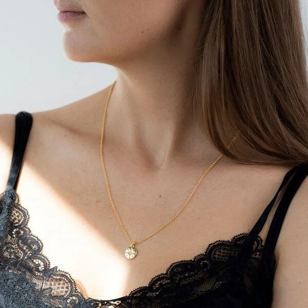 MOANINA MOANINA Kette Kompass - 925 Silber/18k Gold Vermeil - 3 Längen, Rose, – Produktbild 3 von 3