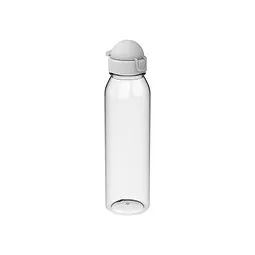 elasto elasto Trinkflasche Active Junior, 650 ml, RENEW, transparent/weiss – Produktbild 1 von 1