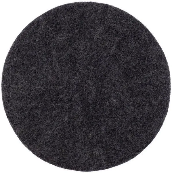 myfelt myfelt Flachfilz Sitzauflage (⌀ 36 cm, 36 x 36 cm), Anthrazit (kuno) meliert (hugo), – Produktbild 1 von 4