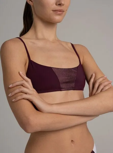 Bodyguard Bodyguard Tonga Bikini Top aus ECONYL®, Aubergine, – Produktbild 4 von 4