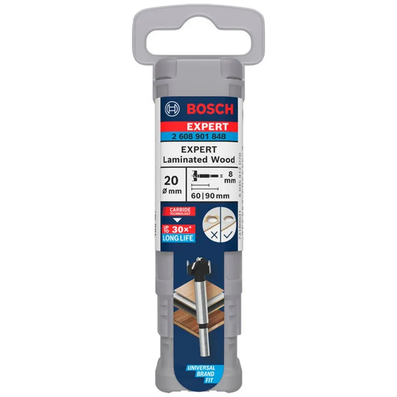 Bosch Professional Bosch Professional Bosch EXPERT Scharnierlochbohrer Laminated Wood, 20 x 60 x 90 mm – Produktbild 1 von 1