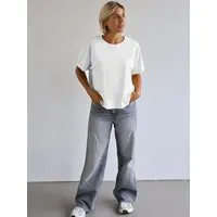 Kultgut Kultgut Biofair & Vegan Oversize T-Shirt aus 100% feiner Biobaumwolle, Weiß, – Produktbild 1 von 1