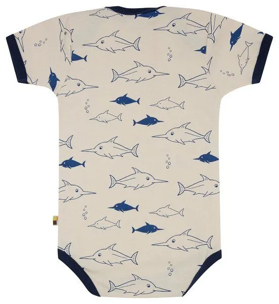 loud + proud loud + proud Babys & Kinder Body kurzarm Druck, GOTS-zertifiziert, Ultramarine(blau), – Produktbild 4 von 5