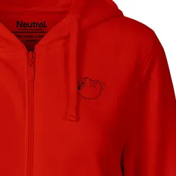 HANDGEDRUCKT HANDGEDRUCKT "Baumelmeister" Frauen Zip Hoody Neutral – Produktbild 1 von 1