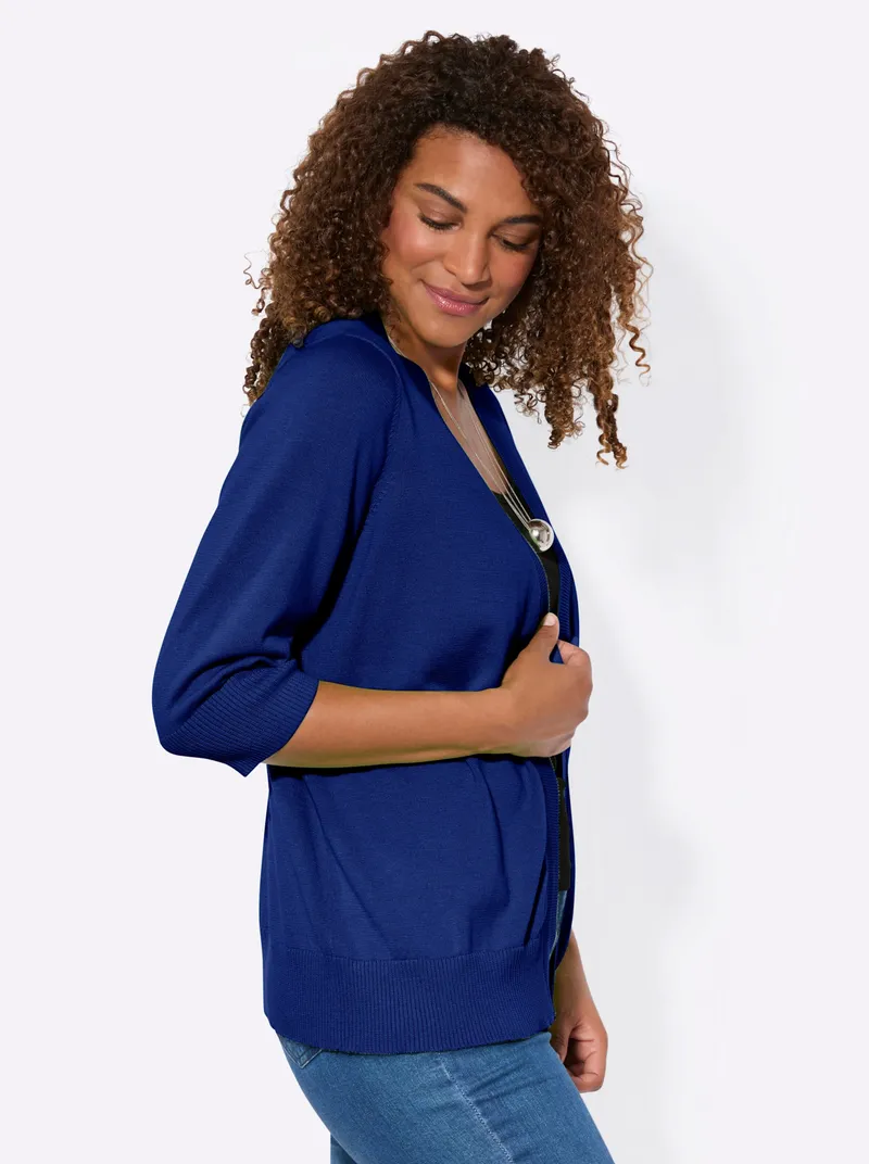 Witt Feinstrickjacke, Royalblau, – Produktbild 2 von 2