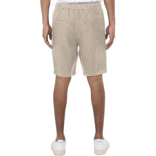 KnowledgeCotton Apparel KnowledgeCotton Apparel Leinenshorts - Loose linen shorts - VEGAN - aus Bio-Leinen, Grau (light feather gray), – Produktbild 2 von 4