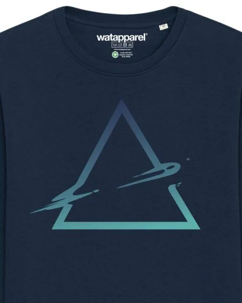 watapparel watapparel Sweatshirt Unisex Triangle, French navy, – Produktbild 3 von 3