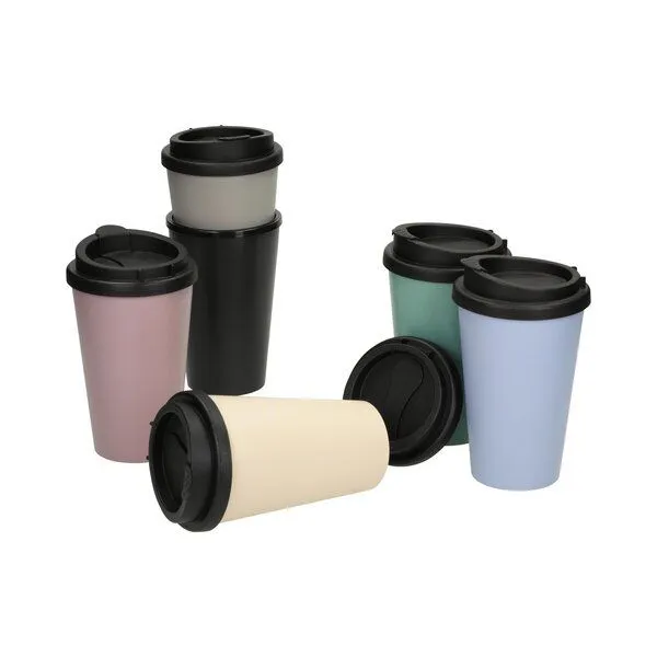 elasto elasto Kaffeebecher to go - PremiumPlus – doppelwandig - 350ml, Flieder, – Produktbild 4 von 4