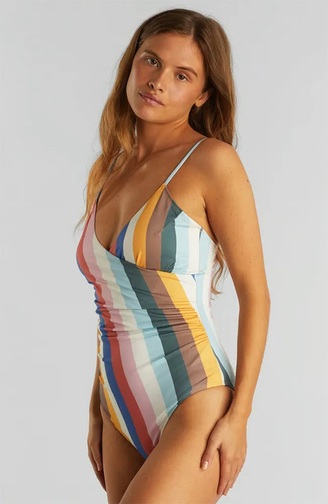 Dedicated DEDICATED Damen vegan Badeanzug Klinte Stripes Multi Color, Mehrfarbig, – Produktbild 2 von 2