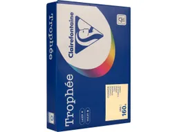 Clairefontaine 250 Blatt Clairfontaine Farbiges Kopierpapier "Trophee" 160 g/m², DIN A4, chamois – Produktbild 1 von 1