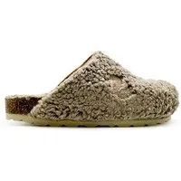 thies Veganer Kids Eco Teddy Clog "thies ®" aus zertifizierter Biobaumwolle, Taupe (braun), – Produktbild 1 von 1