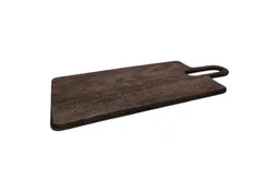 Meinposten Servierbrett Holzbrett Schneidebrett braun 55x25 Dekobrett Kerzenbrett Mangoholz, Mangoholz, mit Griff – Produktbild 1 von 1