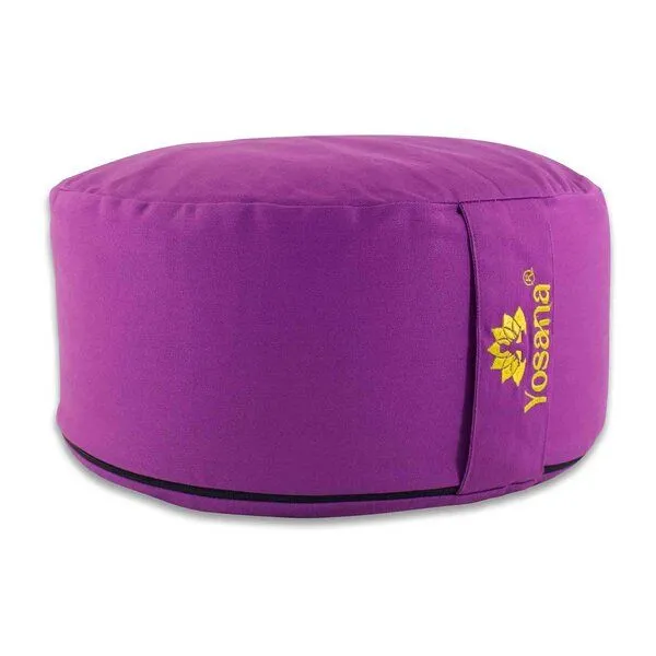 Yosana Yosana Yogakissen XL, 35cm rund, Meditationskissen mit Deutscher Bio-Dinkelspelzen Füllung, Lavendel, – Produktbild 1 von 4