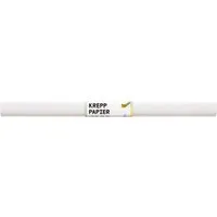 folia folia Krepppapier-Rollen, 50 cm x 2 m, 10 Rollen, weiß – Produktbild 1 von 1