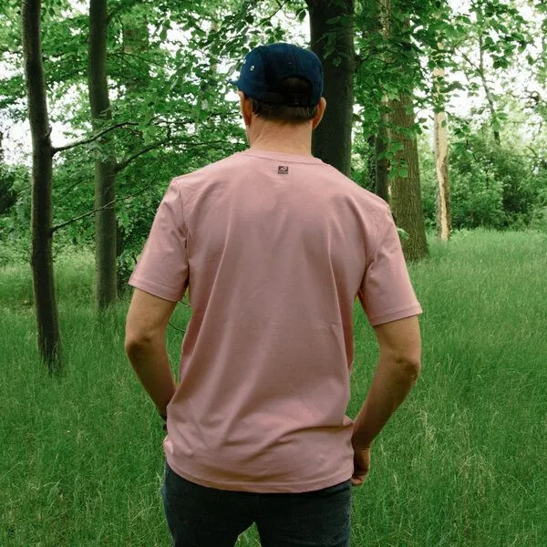 Cmig Cmig Herren T-Shirt Erle mit Elster / T-Shirt mit Baum, Lilac dream (rosa), – Produktbild 4 von 4