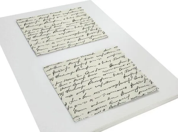 Nature by Adam Nature by Adam Tischset 2er Pack aus Leinen und Bio-Baumwolle - Made in Germany - Scribble, Natur-schwarz, – Produktbild 2 von 4