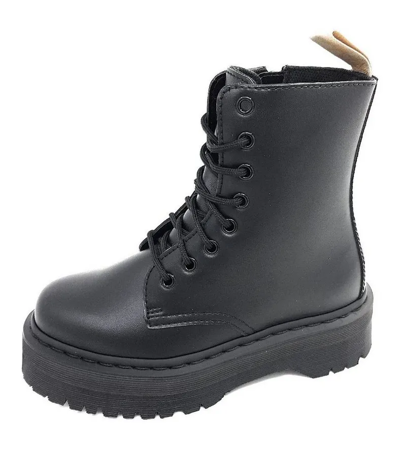 Dr. Martens Dr. Martens Felix Rub off Plateu Schnürstiefel, Schwarz, – Produktbild 3 von 5