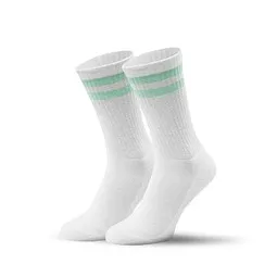 MR. SOCKS Mr. Socks Tennissocken, 37-41, White / Mint Pantone 7464 C, Weiß / türkis, – Produktbild 1 von 1