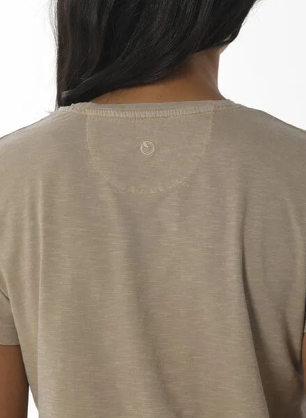 ORGANICATION ORGANICATION Naturel Dyed T-Shirt aus Bio-Baumwolle, Acorn, – Produktbild 4 von 4