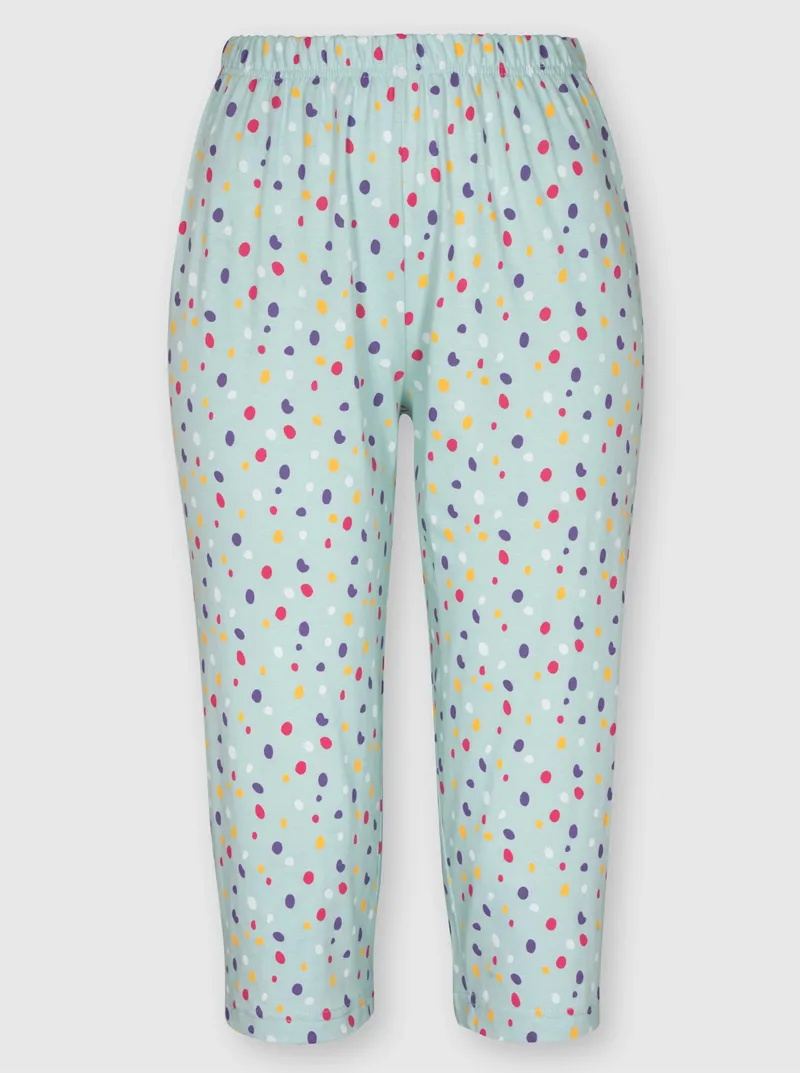 wäschepur Capri-Hose, Kalkmint-bedruckt, – Produktbild 2 von 2