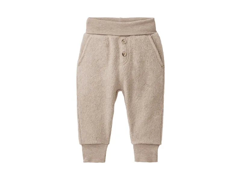 People Wear Organic People Wear Organic Fleece-Hose dunkelsand mélange 50/56, Natur, – Produktbild 1 von 1